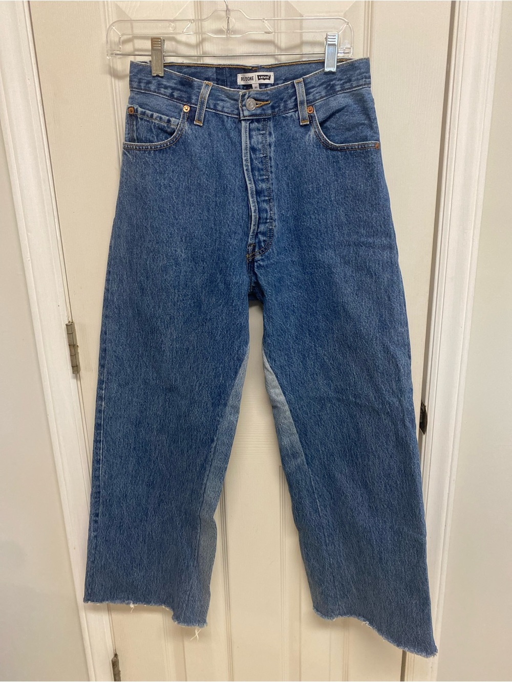 Re/Done Women's Relaxed Blue Denim Jeans